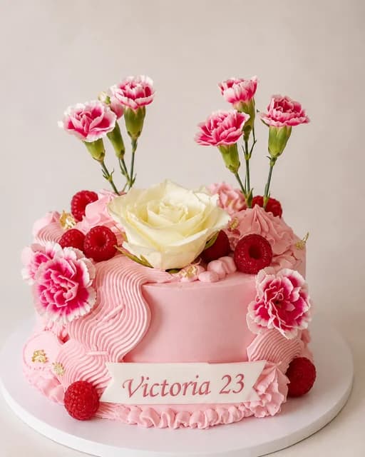 Tort z falbankami
